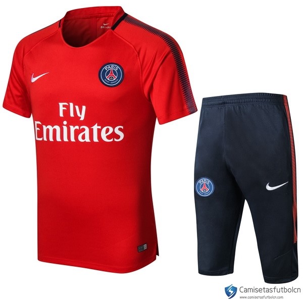 Camiseta Entrenamiento Paris Saint Germain Conjunto Completo 2017-18 Rojo